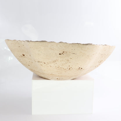 Mexican Travertine Bowl 14"