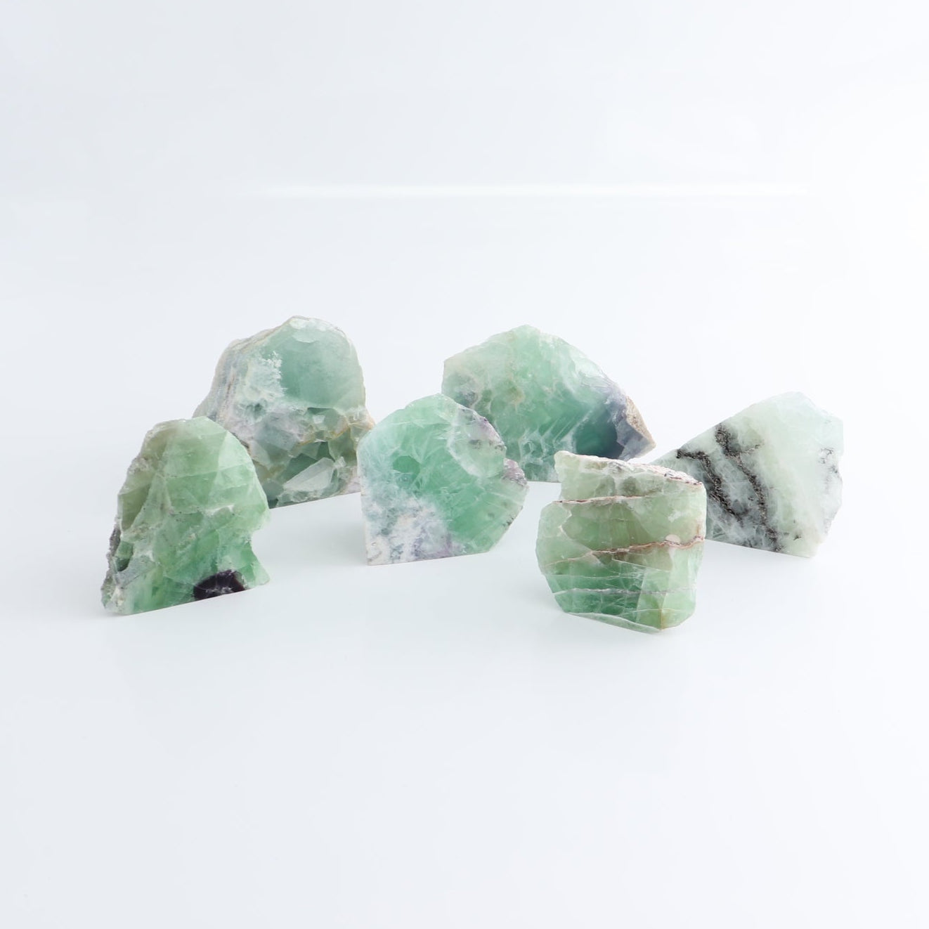 Fluorite Face Polished Set of 6