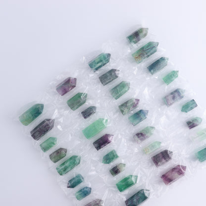 Fluorite Towers Pack of 36 - Expert Wholesale and Supplier of Wholesale Crystals & Bulk Gemstones, ["China","Fluorite","Towers"]
