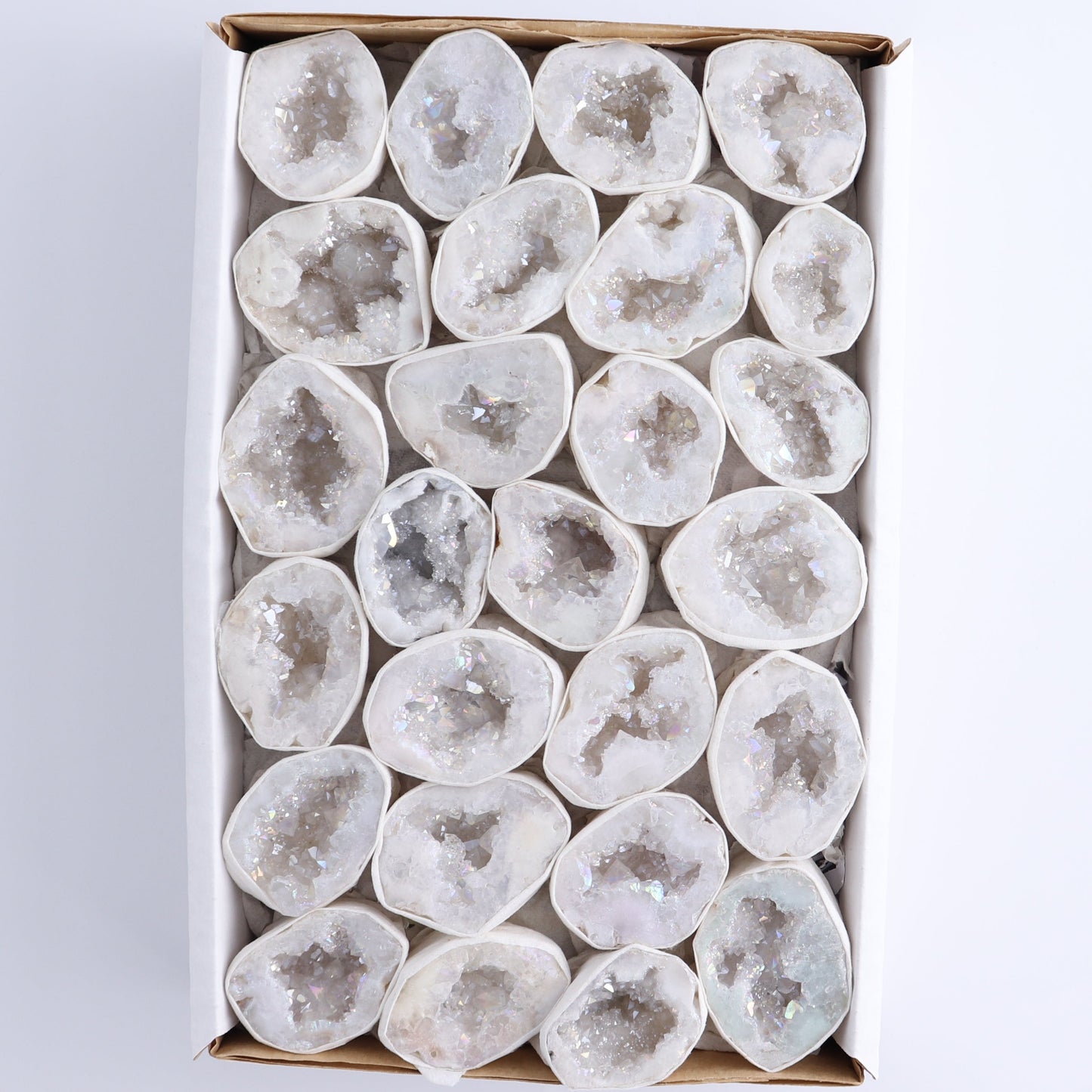 One Aura Quartz Geodes Flat Blind