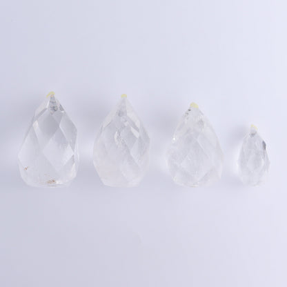 Quartz Faceted Egg with Point Set of 4 - Expert Wholesale and Supplier of Wholesale Crystals & Bulk Gemstones, ["Brazil","Clear Quartz","Mixed Carvings","Quartz"]