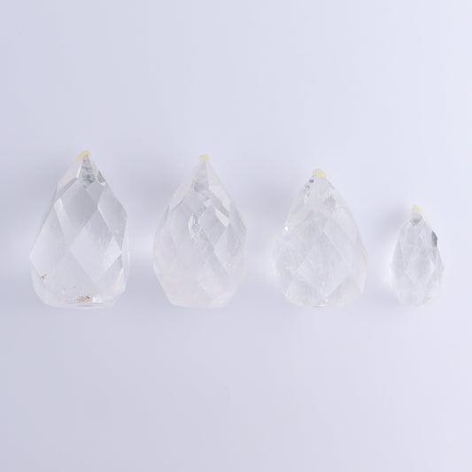 Quartz Faceted Egg with Point Set of 4 - Expert Wholesale and Supplier of Wholesale Crystals & Bulk Gemstones, ["Brazil","Clear Quartz","Mixed Carvings","Quartz"]