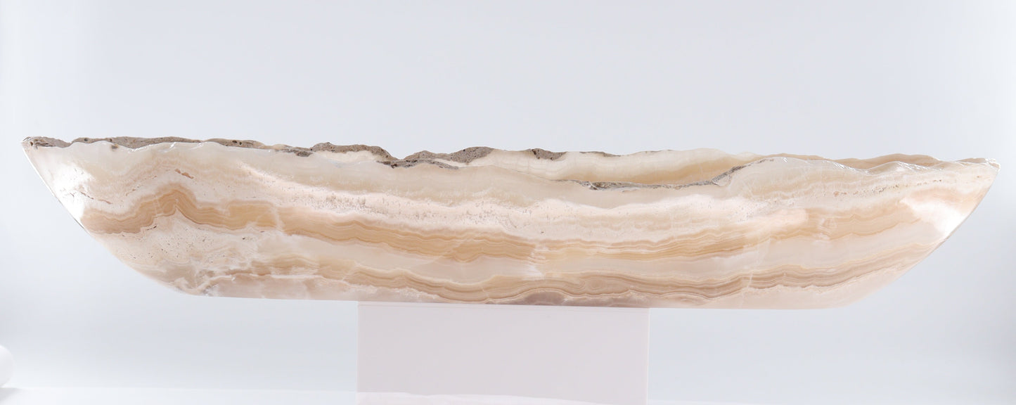 Onyx Canoe Bowl - Expert Wholesale and Supplier of Wholesale Crystals & Bulk Gemstones, ["Bowls","canoe","Mexico","onyx"]