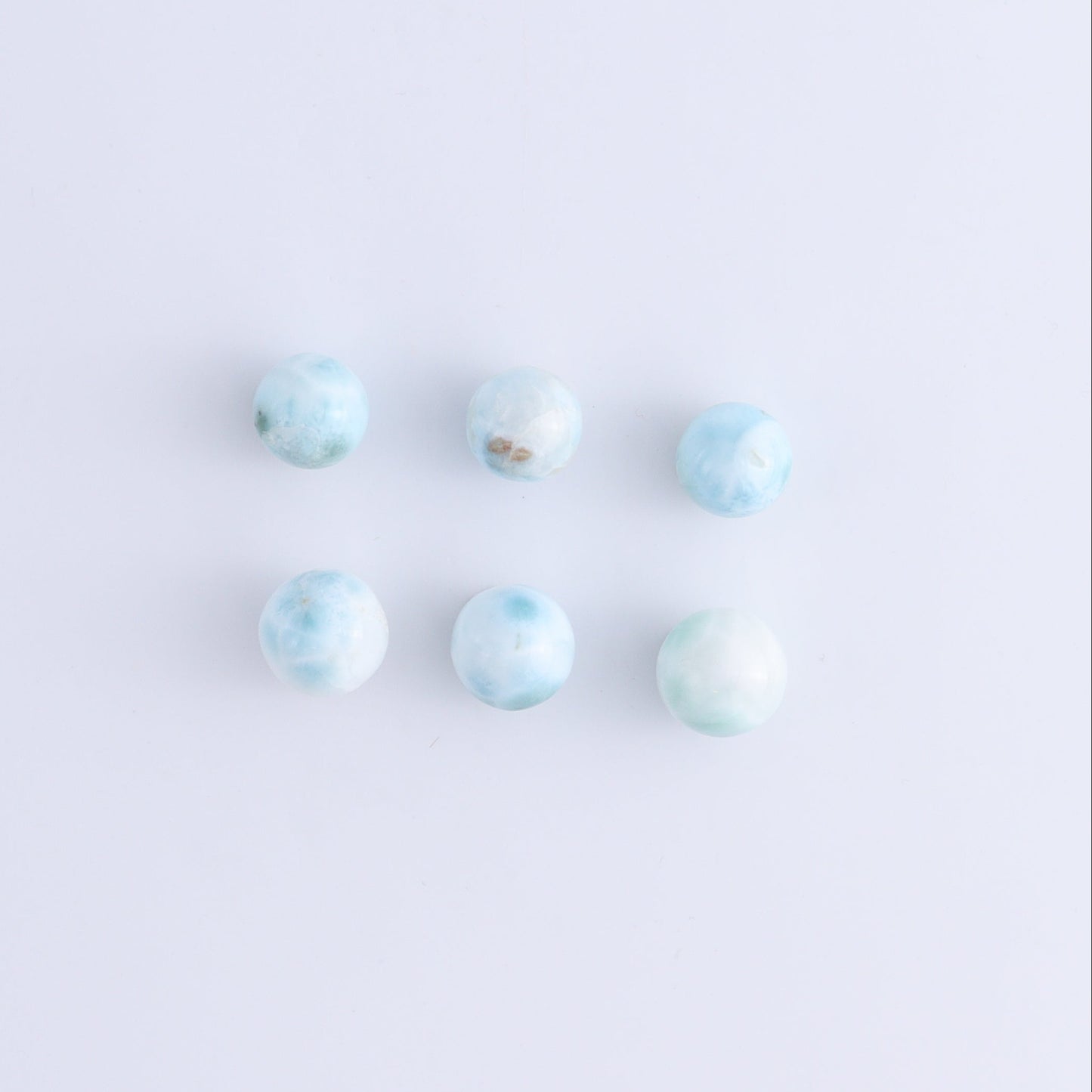 Larmiar Spheres Set of 12 - Expert Wholesale and Supplier of Wholesale Crystals & Bulk Gemstones, ["Larimar","Spheres"]