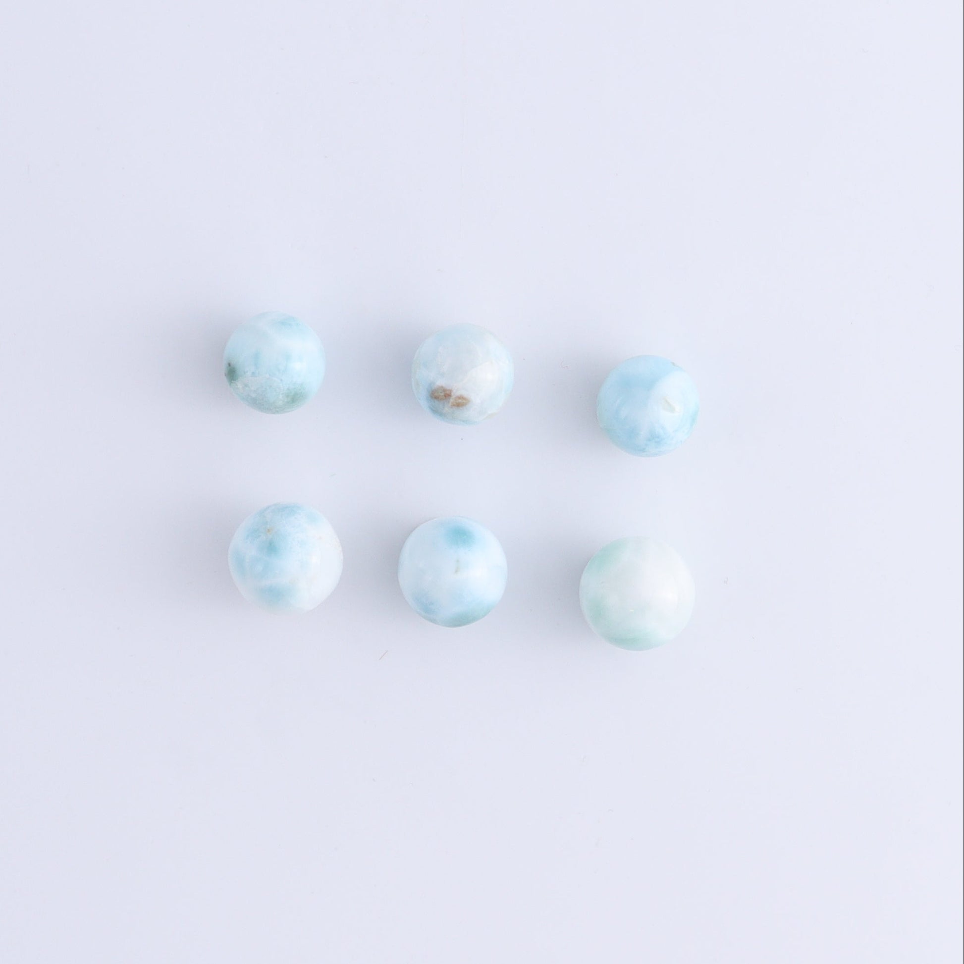 Larmiar Spheres Set of 12 - Expert Wholesale and Supplier of Wholesale Crystals & Bulk Gemstones, ["Larimar","Spheres"]