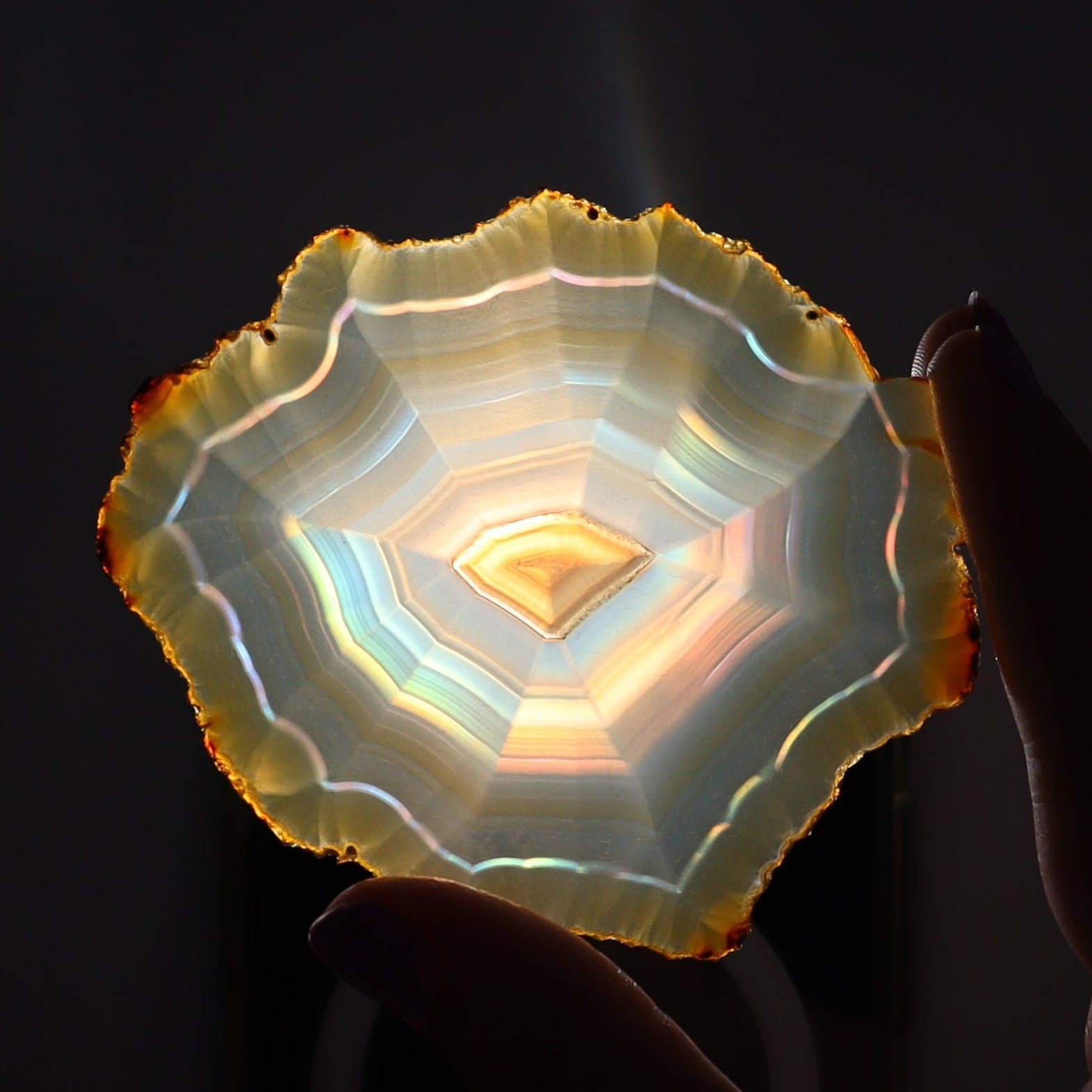 Iris Agate Slices Set of 6 - Expert Wholesale and Supplier of Wholesale Crystals & Bulk Gemstones, ["Agate","Iris Agate","Slices and Slabs"]