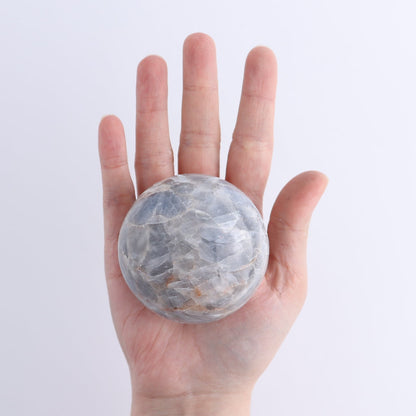 One Small Sphere Blue Calcite