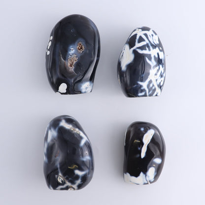 Orca Agate Freeform Set of 4