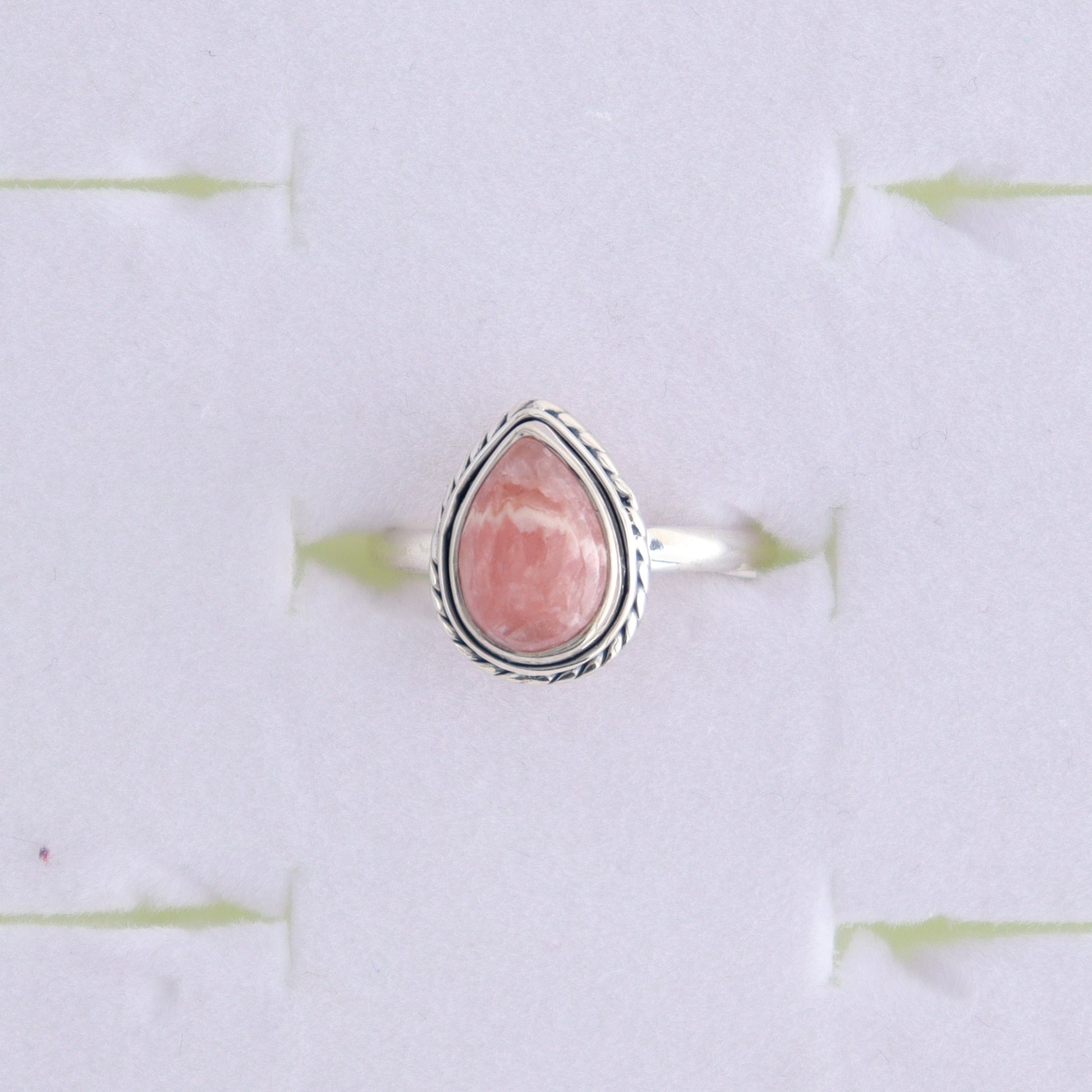 Rhodochrosite Rings Set of 7 (Ring Holders Not Included) - Expert Wholesale and Supplier of Wholesale Crystals & Bulk Gemstones, ["Rhodochrosite","Ring","rings","sterling silver"]