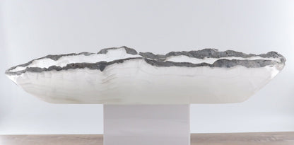 Mexican Onyx/Calcite Canoe Bowl - Expert Wholesale and Supplier of Wholesale Crystals & Bulk Gemstones, ["Bowls","Calcite","canoe","Mexico","onyx"]