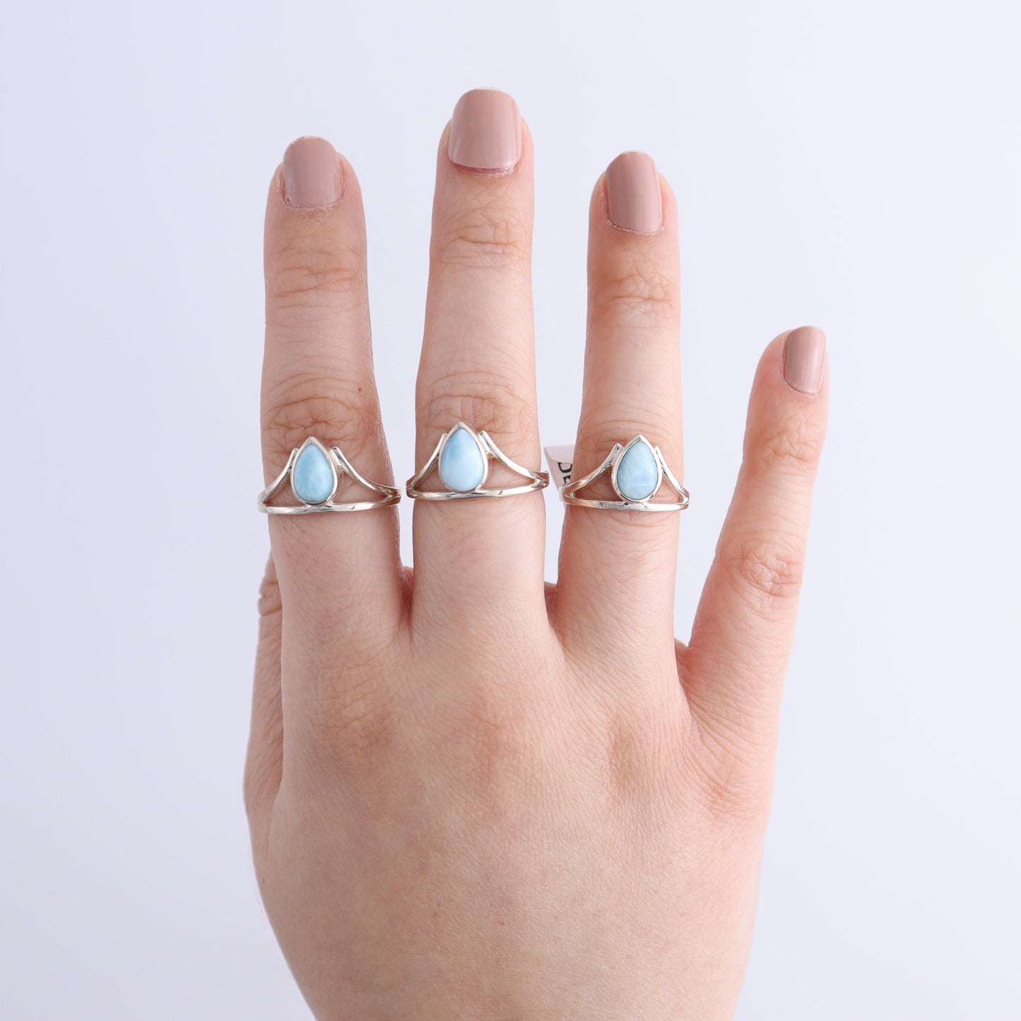 One Larimar Ring - Expert Wholesale and Supplier of Wholesale Crystals & Bulk Gemstones, ["India","Larimar","Ring","sterling silver"]