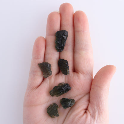 Moldavite Pieces Set of 6