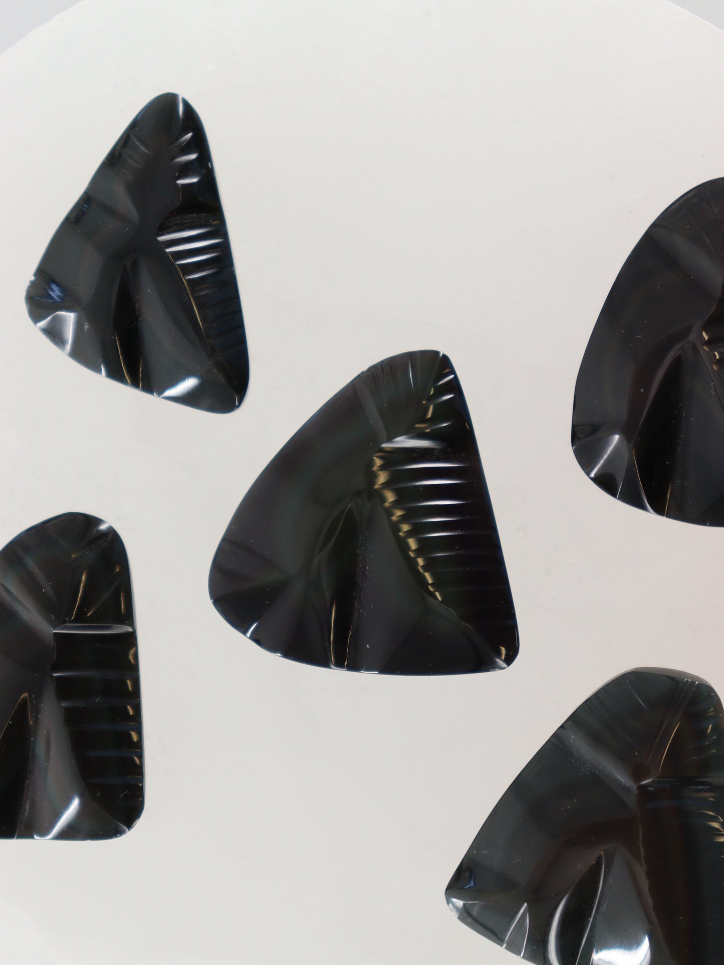 Rainbow Obsidian Carvings Set of 5