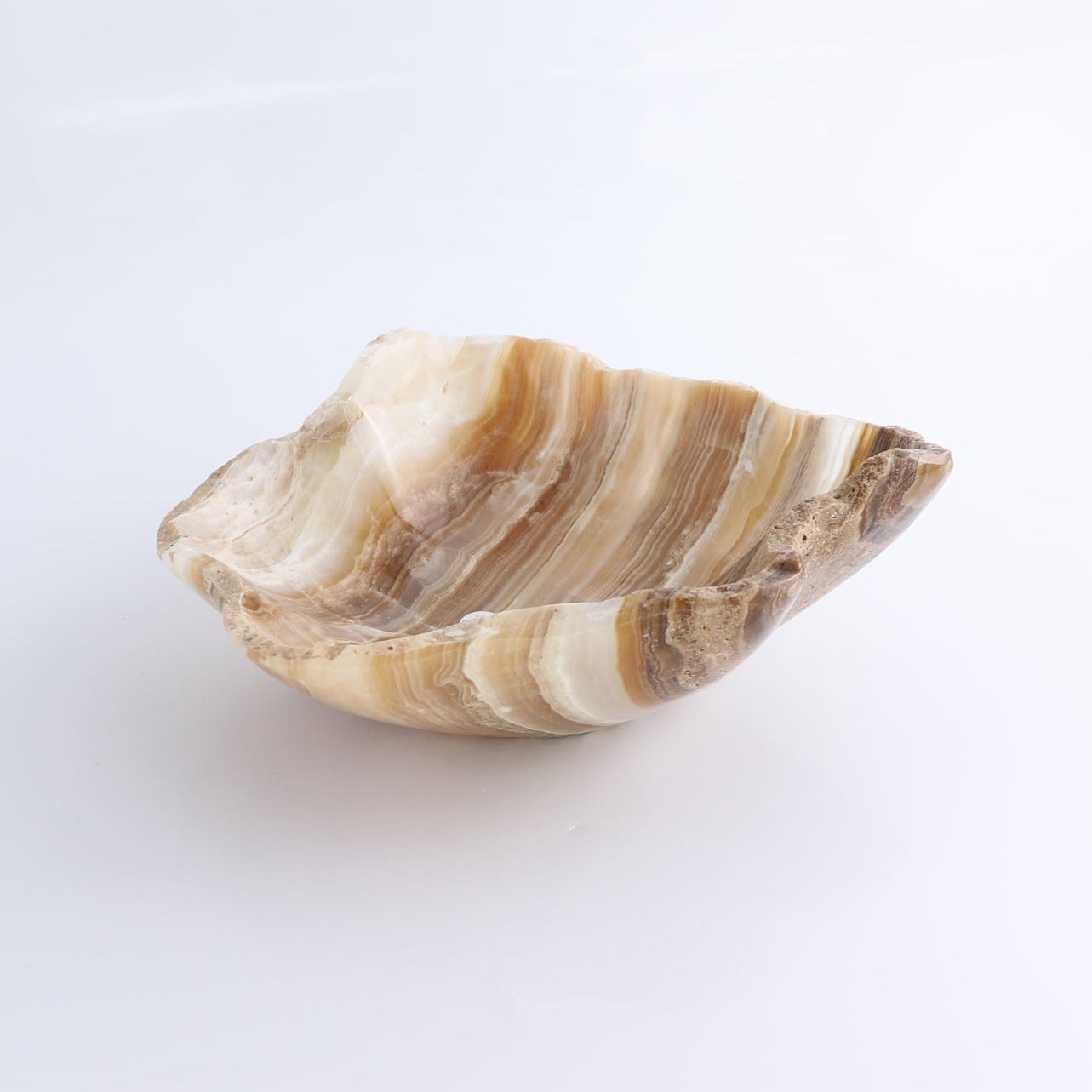 One Bowl Mexican Onyx/Calcite Honey Banding Rough