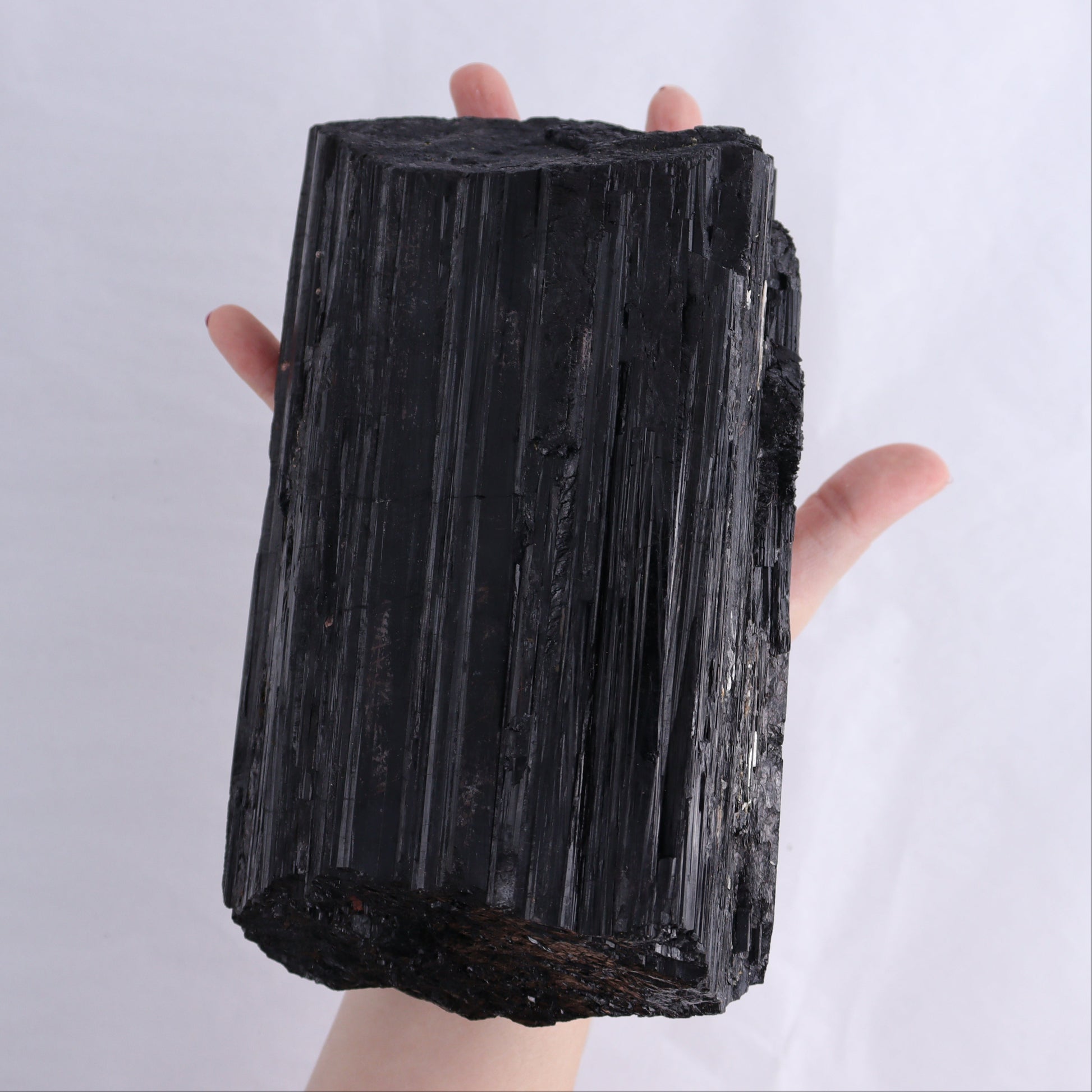 Black Tourmaline Log - Expert Wholesale and Supplier of Wholesale Crystals & Bulk Gemstones, ["Black Tourmaline","logs","Madagascar","Rough","Tourmaline"]