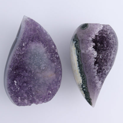 Uruguay Amethyst Flames Set of 4 - Expert Wholesale and Supplier of Wholesale Crystals & Bulk Gemstones, ["Amethyst","flames","Uruguay"]