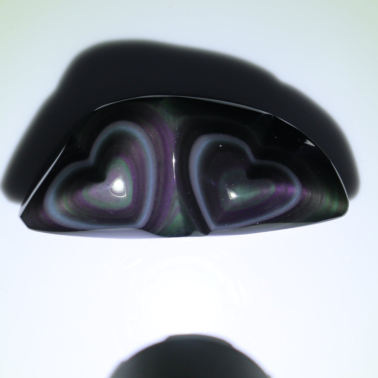 Rainbow Obsidian Butterflies & Hearts Set of 8 - Expert Wholesale and Supplier of Wholesale Crystals & Bulk Gemstones, ["Butterflies","Butterfly","Hearts","Mexico","Rainbow Obsidian"]