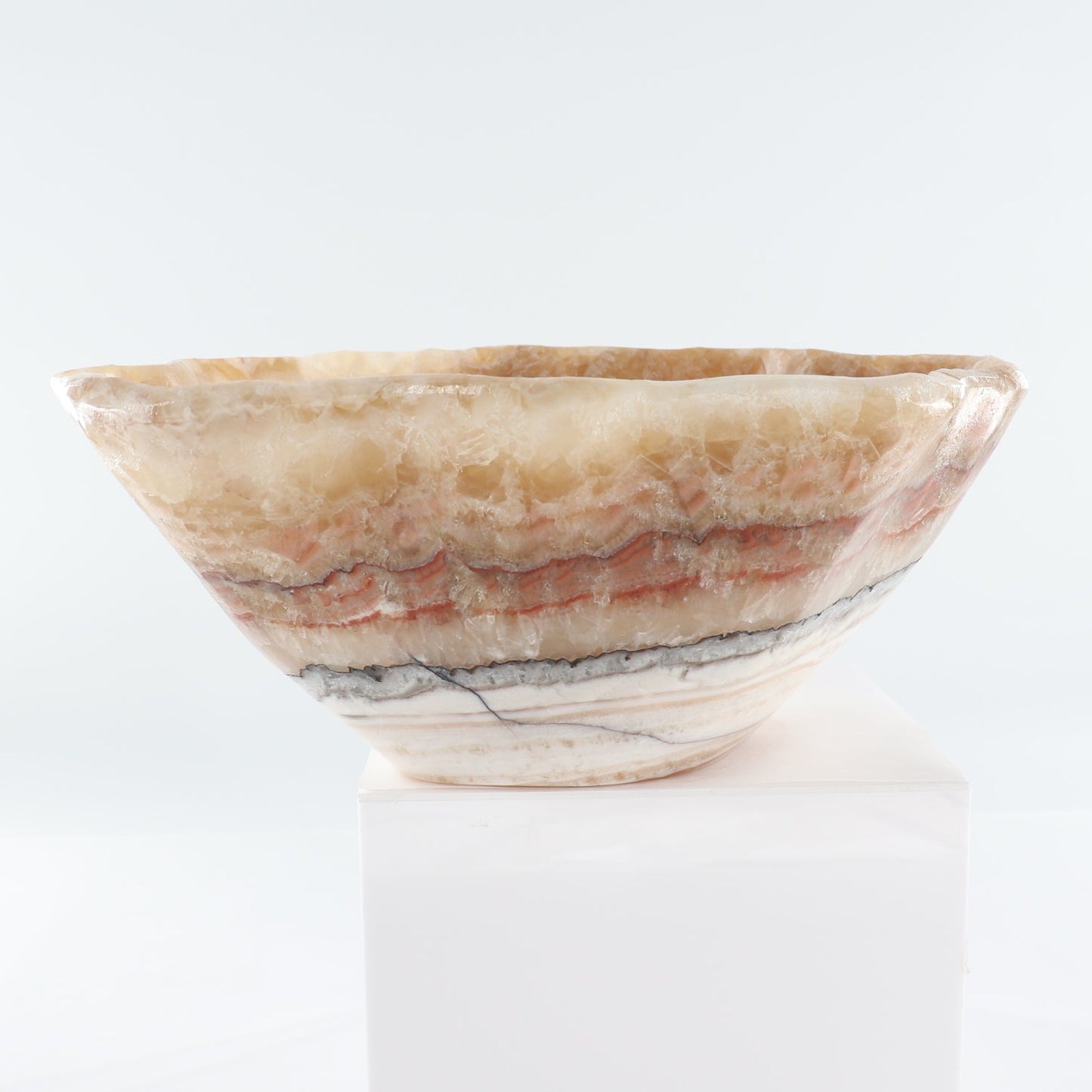 Mexican Onyx/Calcite Bowl 15"