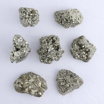 Pyrite Clusters Set of 12