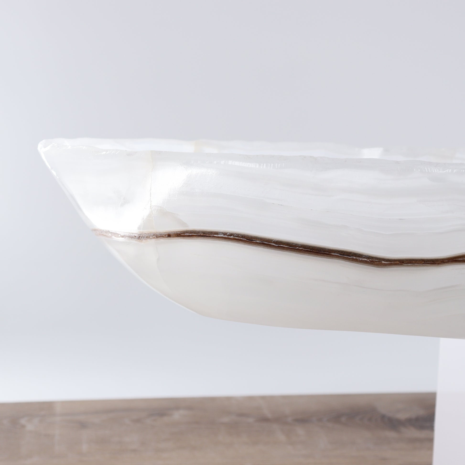 Mexican Onyx/Calcite Canoe Bowl - Expert Wholesale and Supplier of Wholesale Crystals & Bulk Gemstones, ["Bowls","Calcite","canoe","Mexico","onyx"]