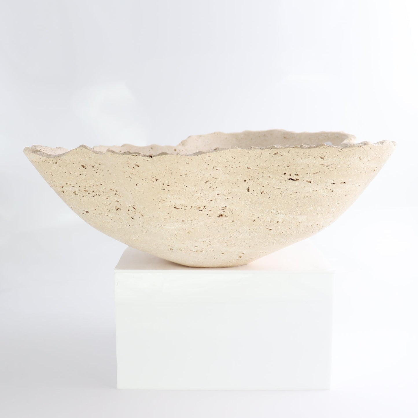 Mexican Travertine Bowl 13"