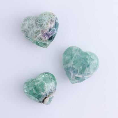 Fluorite Hearts Set of 6 - Expert Wholesale and Supplier of Wholesale Crystals & Bulk Gemstones, ["Fluorite","Hearts","Mexico"]