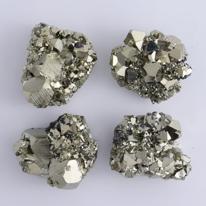 Octahedral Pyrite Clusters Set of 12 - Expert Wholesale and Supplier of Wholesale Crystals & Bulk Gemstones, ["Clusters","Octahedral Pyrite","Peru","Pyrite"]