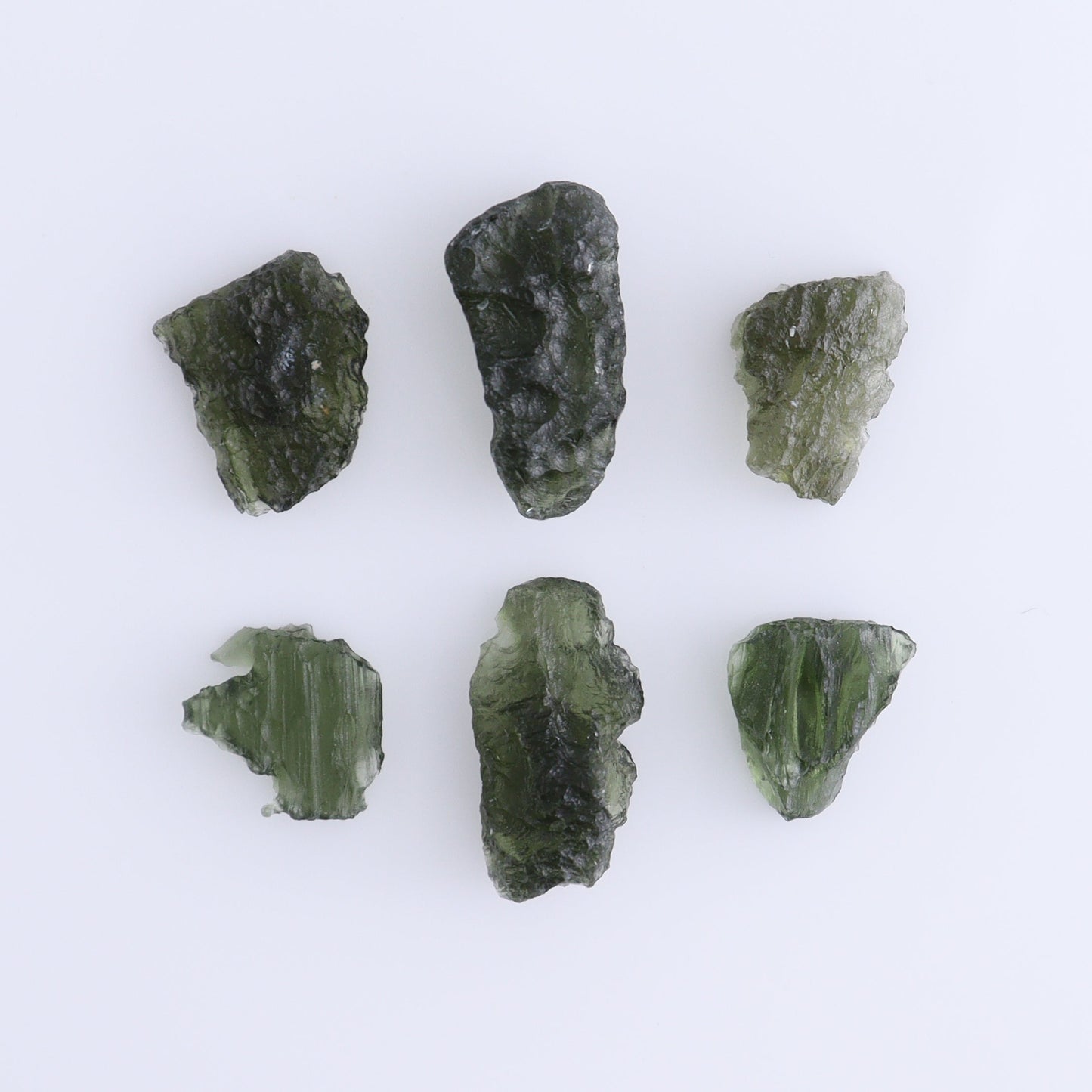 Moldavite Pieces Set of 6