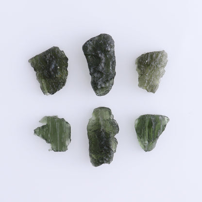Moldavite Pieces Set of 6