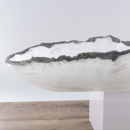 Mexican Onyx/Calcite Canoe Bowl - Expert Wholesale and Supplier of Wholesale Crystals & Bulk Gemstones, ["Bowls","Calcite","canoe","Mexico","onyx"]