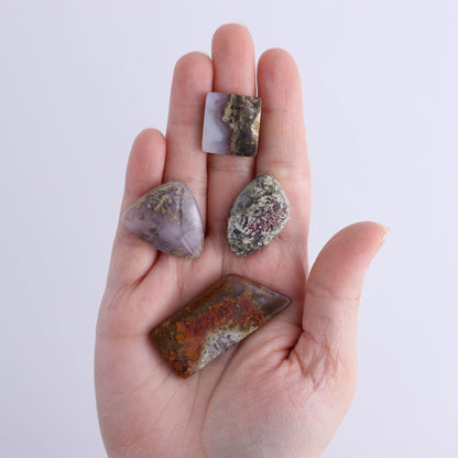 One Moss Agate Freeform Cab - Expert Wholesale and Supplier of Wholesale Crystals & Bulk Gemstones, ["Agate","Cabs","Freeform","Freeforms","Moss Agate"]