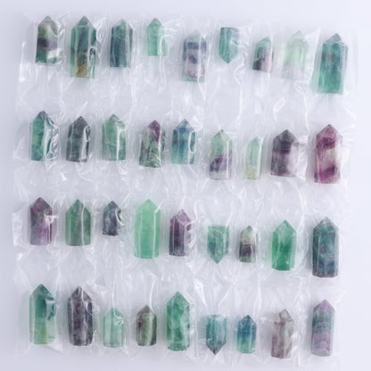 Fluorite Towers Pack of 36 - Expert Wholesale and Supplier of Wholesale Crystals & Bulk Gemstones, ["China","Fluorite","Towers"]