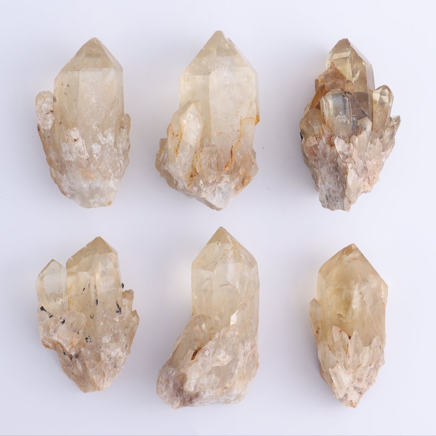 Congo Citrine Set of 12 - Expert Wholesale and Supplier of Wholesale Crystals & Bulk Gemstones, ["Citrine","Congo","Rough","Roughs"]