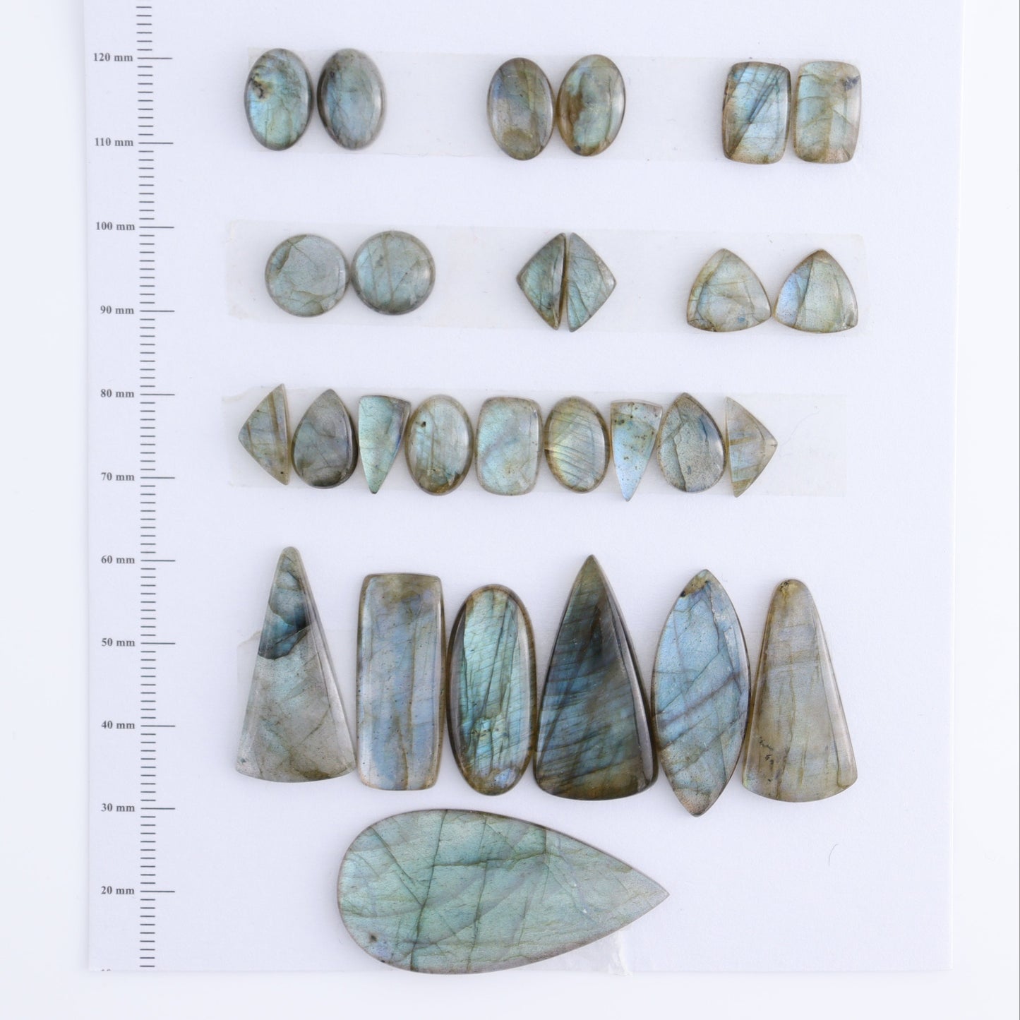 Labradorite Cabs Set of 28 - Expert Wholesale and Supplier of Wholesale Crystals & Bulk Gemstones, ["Cabs","Labradorite","Turkey"]