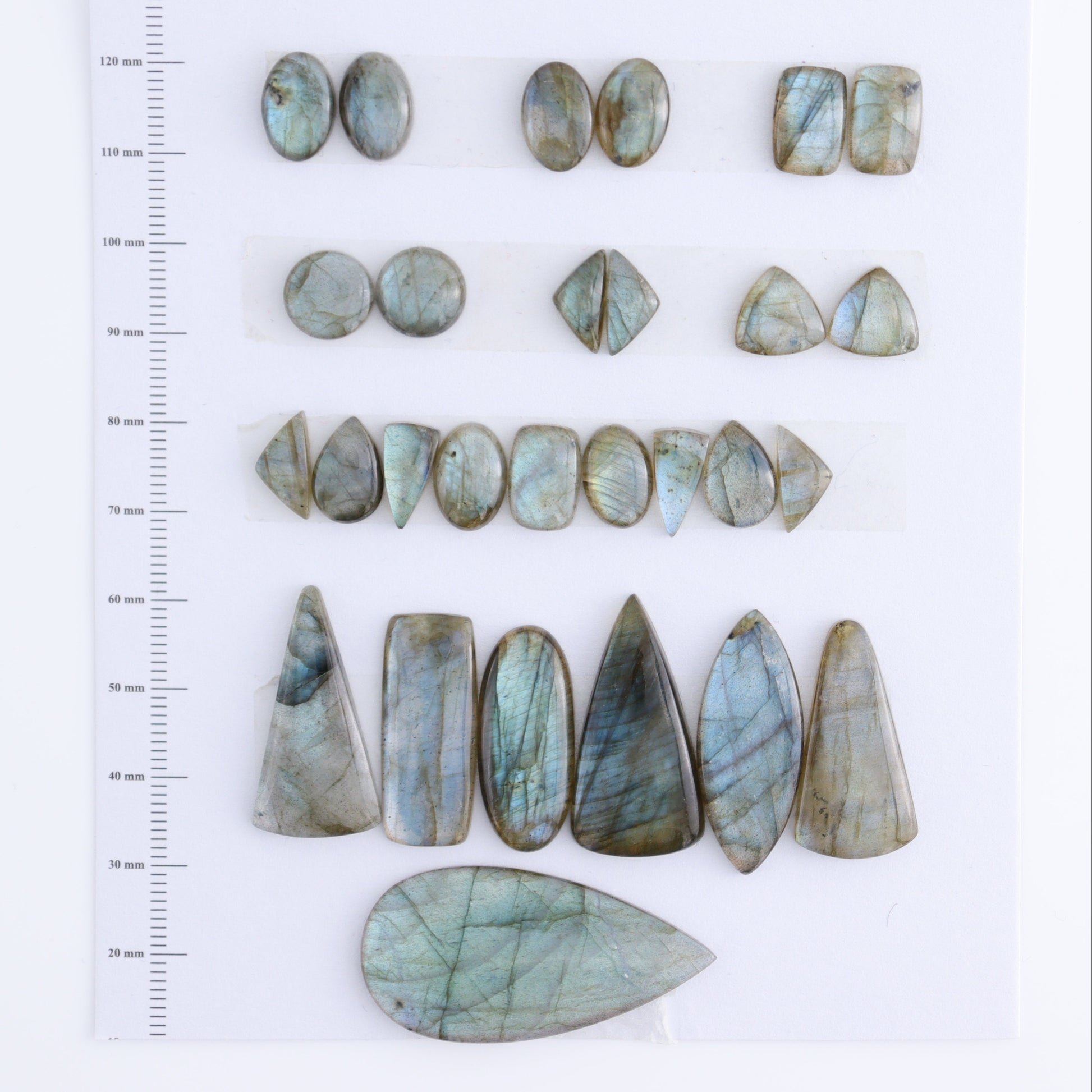 Labradorite Cabs Set of 28 - Expert Wholesale and Supplier of Wholesale Crystals & Bulk Gemstones, ["Cabs","Labradorite","Turkey"]