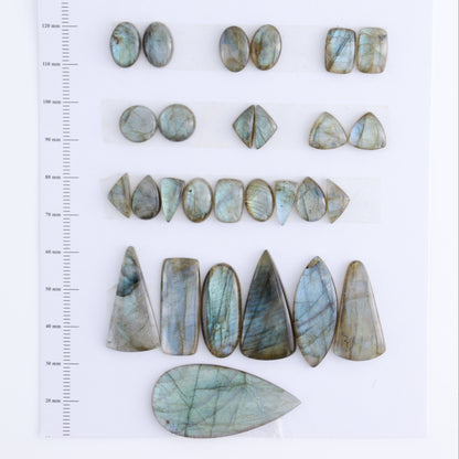 Labradorite Cabs Set of 28 - Expert Wholesale and Supplier of Wholesale Crystals & Bulk Gemstones, ["Cabs","Labradorite","Turkey"]