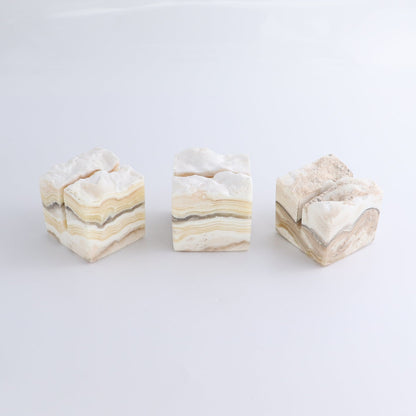One Card Holder Mexican Onyx/Calcite Zebra