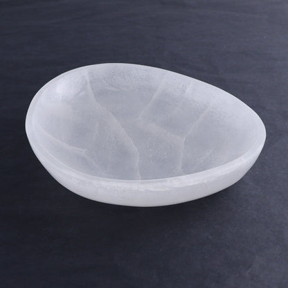 One Selenite (Satin Spar) Bowl 20 cm - Expert Wholesale and Supplier of Wholesale Crystals & Bulk Gemstones, ["Bowls","Morocco","Selenite"]
