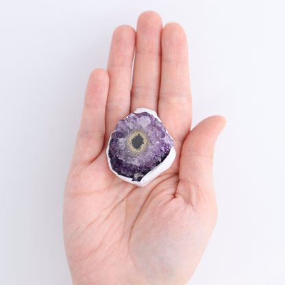 Uruguay Amethyst Clusters with "Eyes" Flat of 11 - Expert Wholesale and Supplier of Wholesale Crystals & Bulk Gemstones, ["Amethyst","Amethyst Eyes","Clusters","Uruguay"]