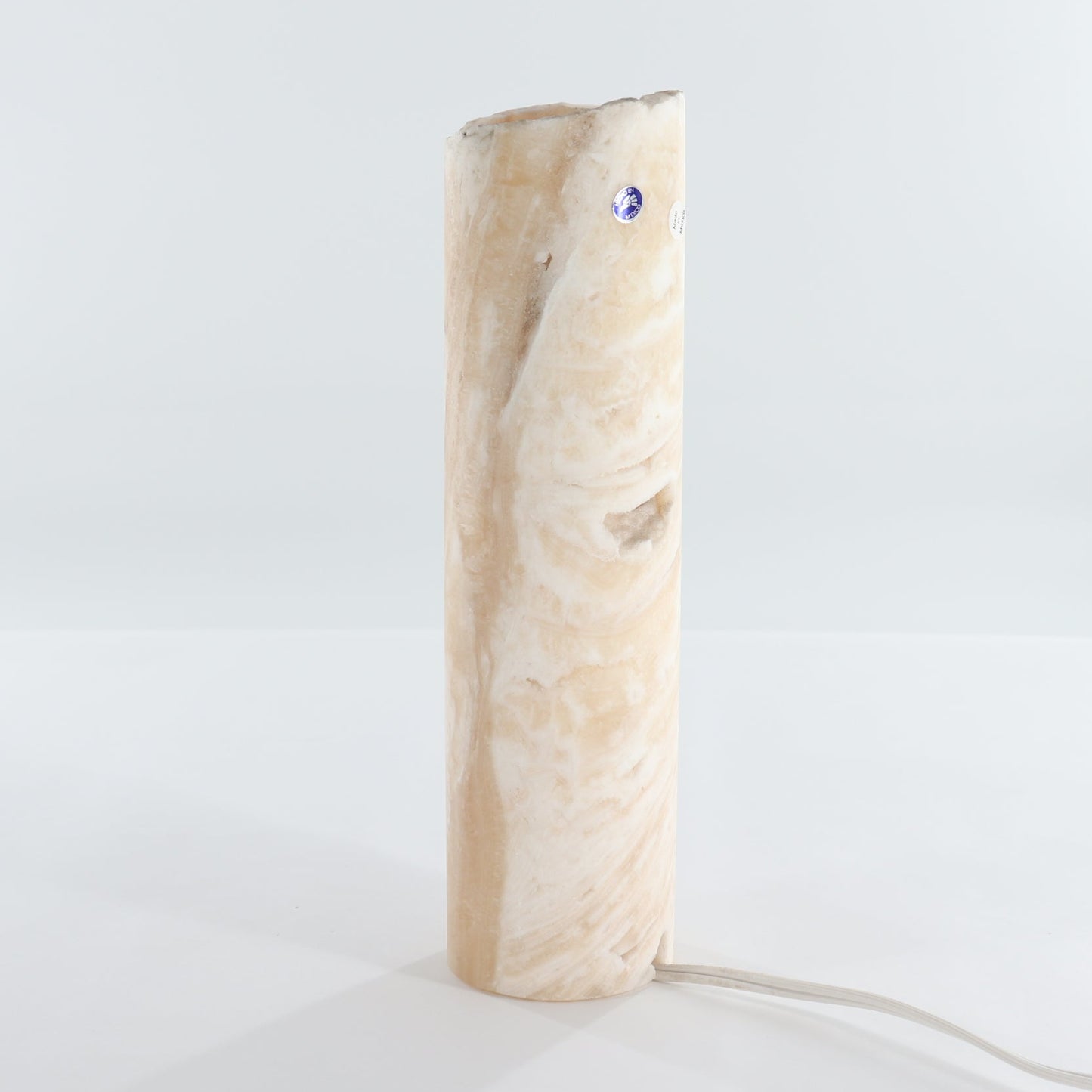 One 12" Honey Rough Top Onyx Lamp Blind