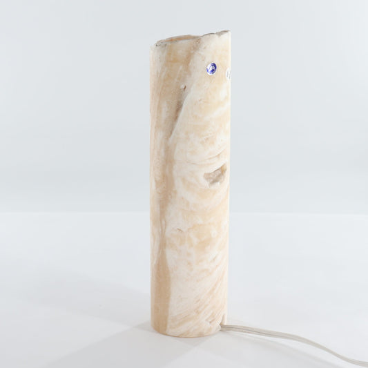 One 12" Honey Rough Top Onyx Lamp Blind