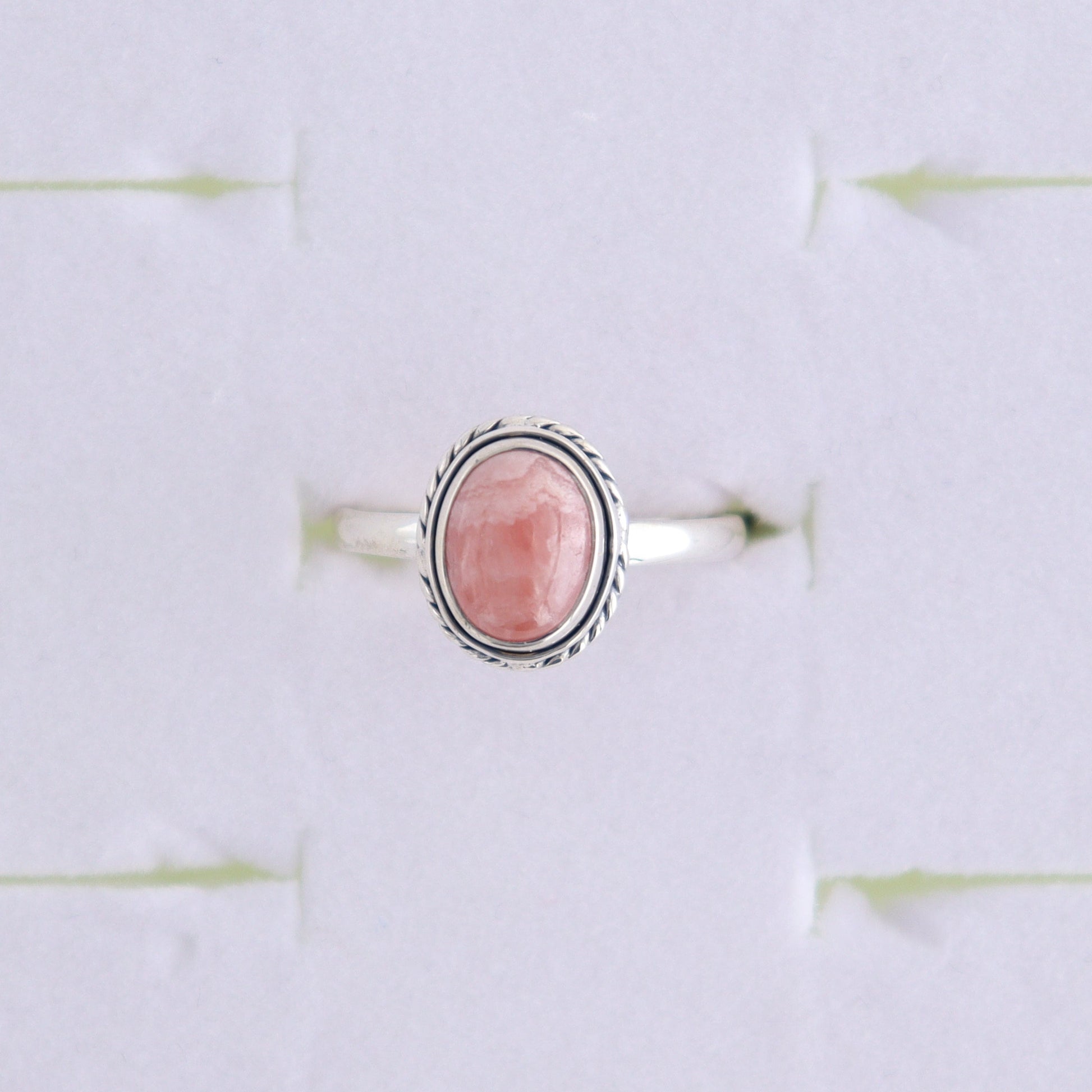 Rhodochrosite Rings Set of 7 (Ring Holders Not Included) - Expert Wholesale and Supplier of Wholesale Crystals & Bulk Gemstones, ["Rhodochrosite","Ring","rings","sterling silver"]