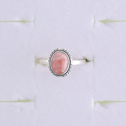 Rhodochrosite Rings Set of 7 (Ring Holders Not Included) - Expert Wholesale and Supplier of Wholesale Crystals & Bulk Gemstones, ["Rhodochrosite","Ring","rings","sterling silver"]