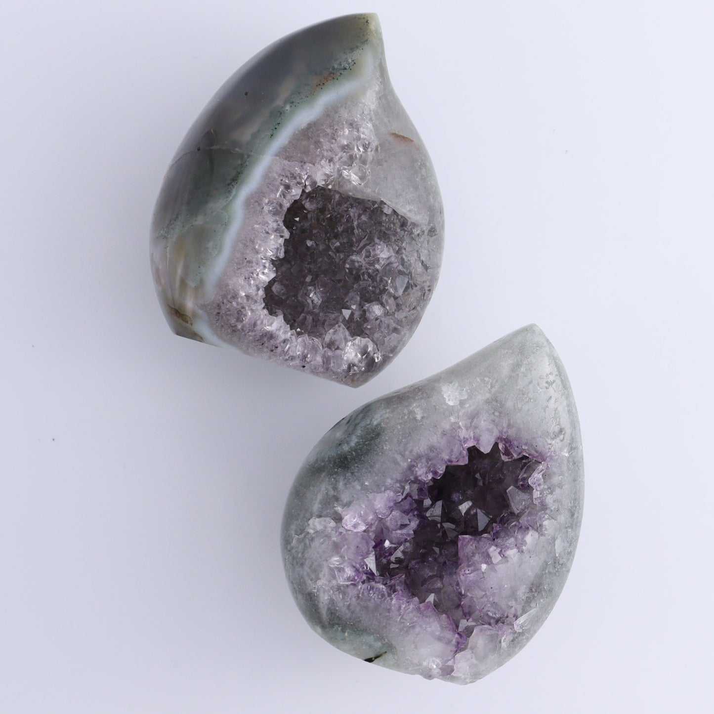 Uruguay Amethyst Flames Set of 4 - Expert Wholesale and Supplier of Wholesale Crystals & Bulk Gemstones, ["Amethyst","flames","Uruguay"]