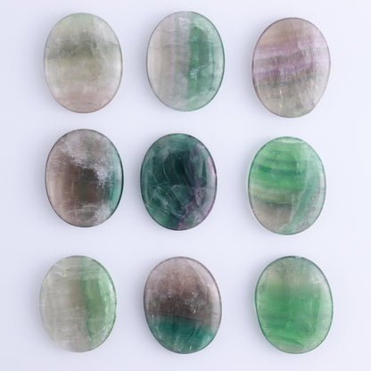 One Fluorite Flat Palm Stone - Expert Wholesale and Supplier of Wholesale Crystals & Bulk Gemstones, ["Fluorite","Palm Stones"]