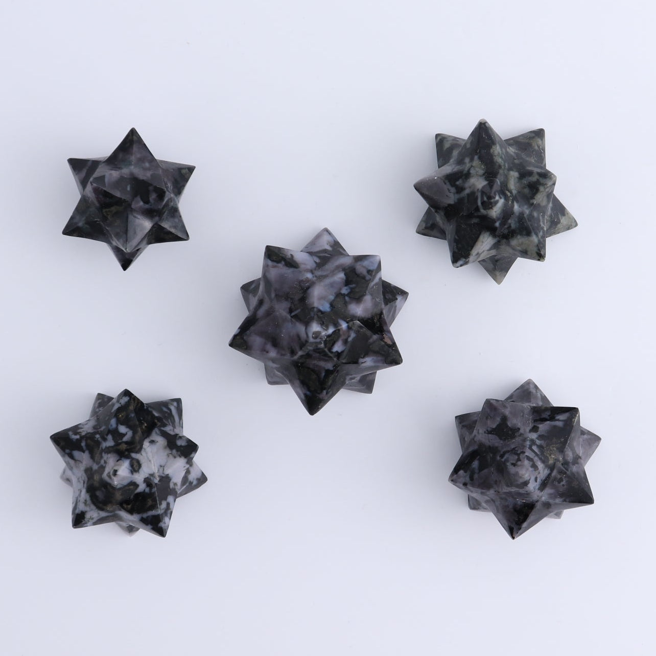 Indigo Gabbro Stars Set of 16 & 4 Cut Base Star
