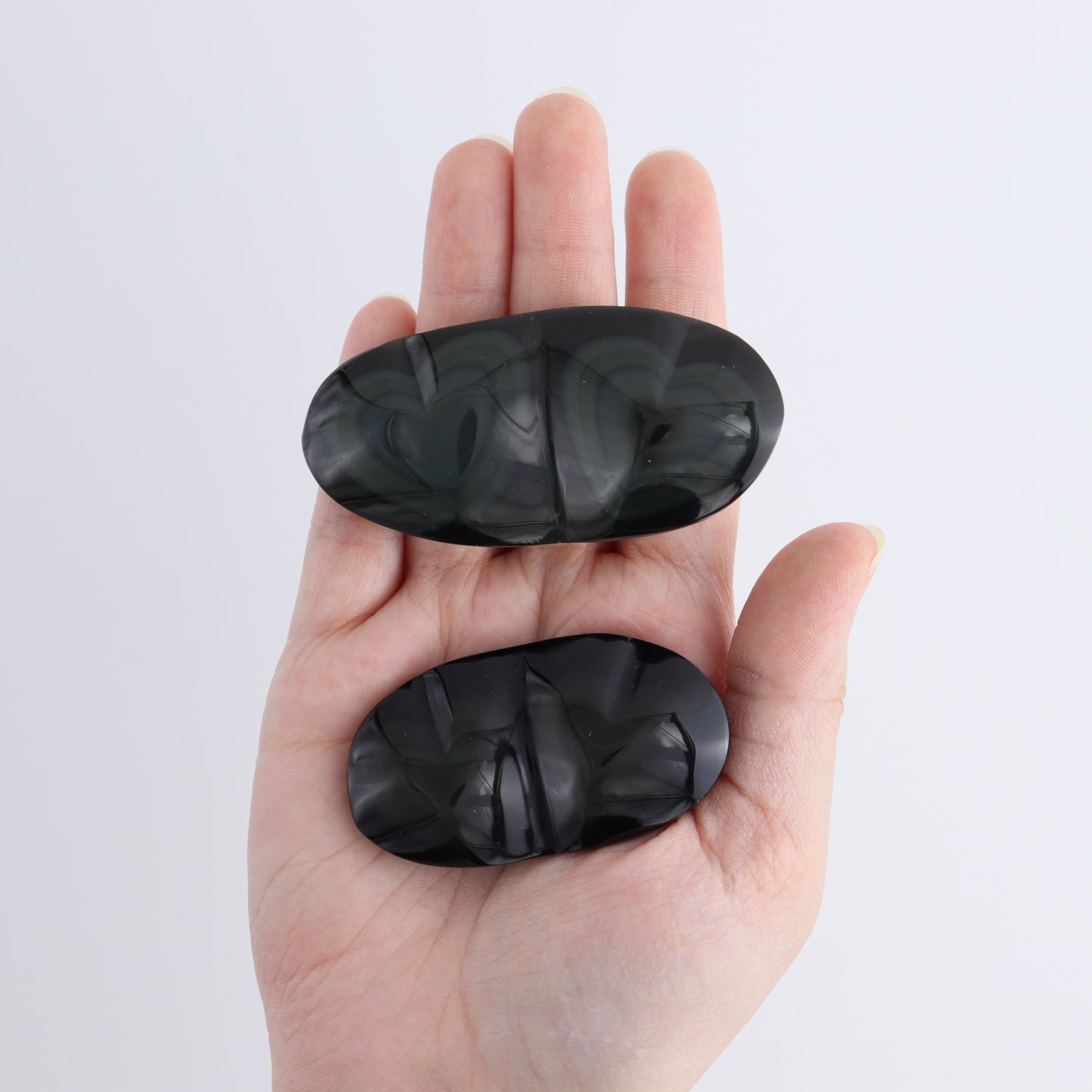 Rainbow Obsidian Heart Pairs Set of 8 - Expert Wholesale and Supplier of Wholesale Crystals & Bulk Gemstones, ["Hearts","Mexico","Rainbow Obsidian"]