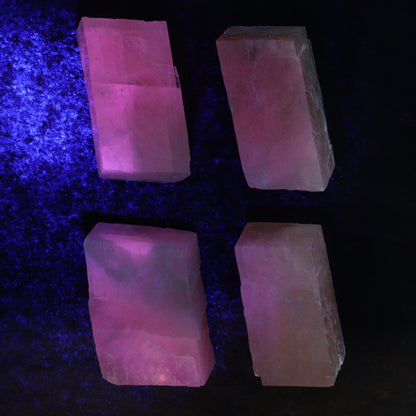 Pink Optical Calcite (Fluorescent) Set of 12 - Expert Wholesale and Supplier of Wholesale Crystals & Bulk Gemstones, ["Calcite","Mexico","Optical Calcite"]