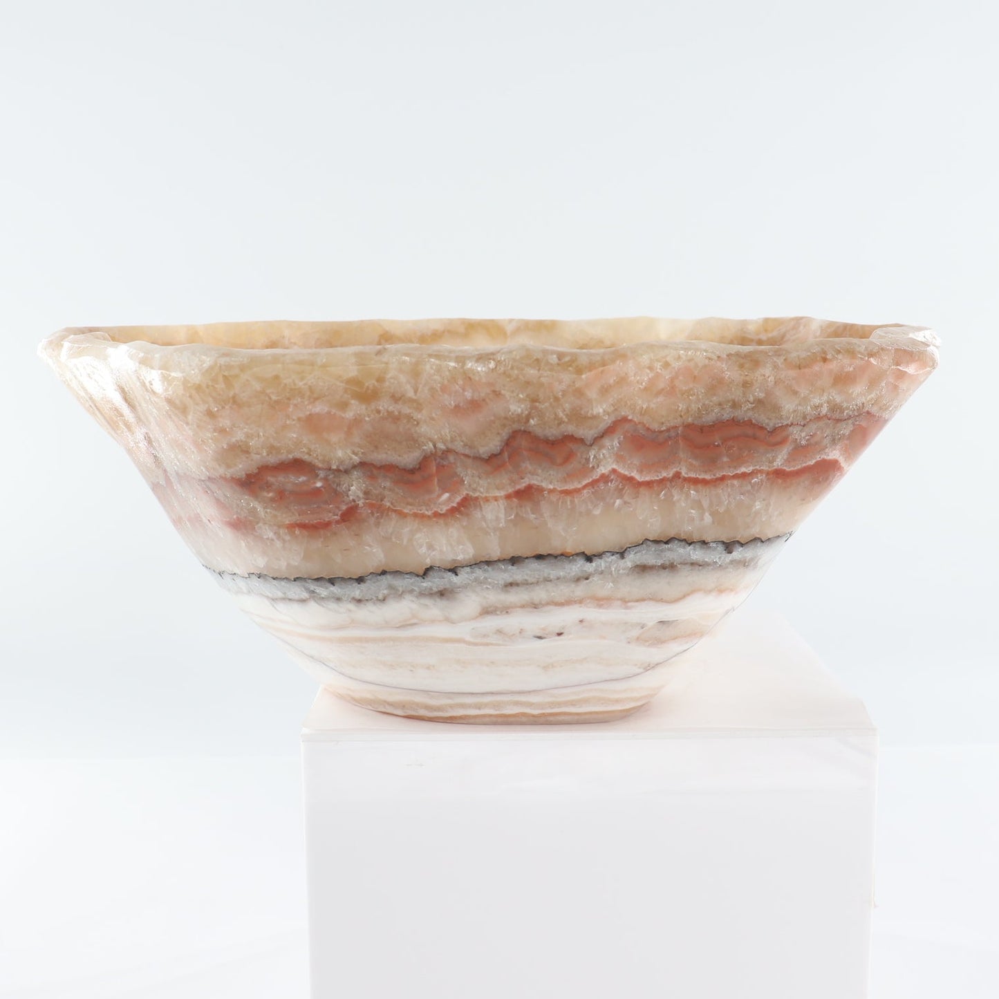 Mexican Onyx/Calcite Bowl 15"