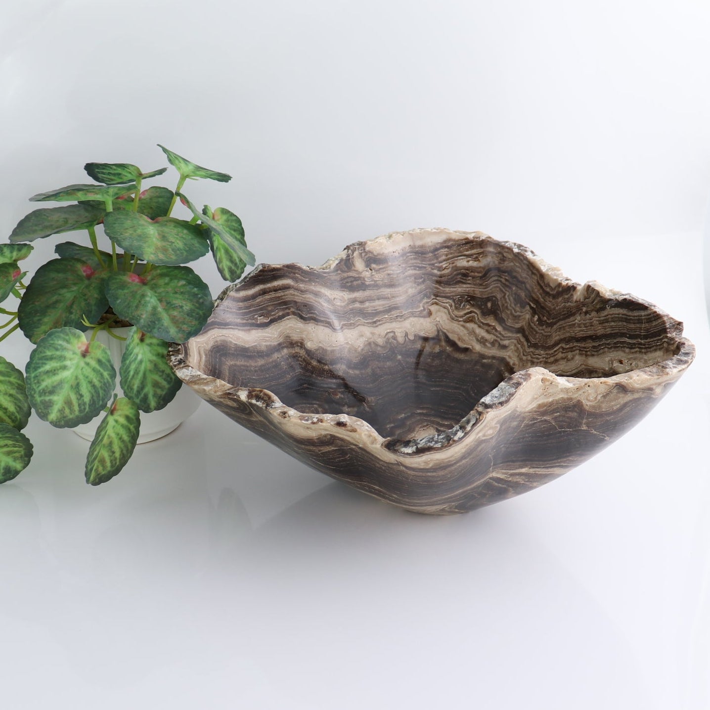 Mexican Onyx/Calcite Bowl 11"